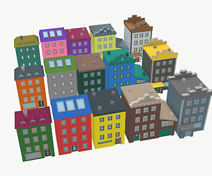LowPoly Houses Pack03