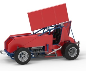 Winged Sprint car Version 2 Scale 1:25