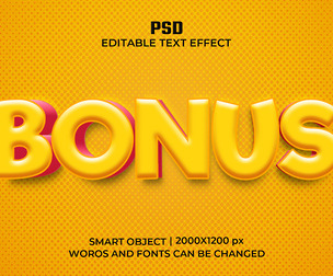 3D Boster PSD Fully Editable Text Effect. Layer Style PSD Mockup Template