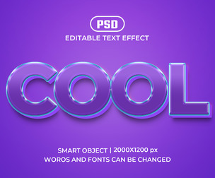 3D Cosmetic PSD Fully Editable Text Effect. Layer Style PSD Mockup Template