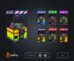 Arcade Claw V1 – Machine Game – Game Ready