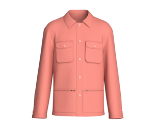 Men Utility Button Down Multi Pocket Jacket | Marvelous / Clo3d / obj / fbx