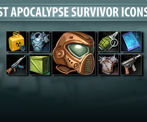 Post Apocalypse Survival Icons 03
