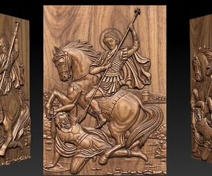 Saint Demetrius 3D Relief Model