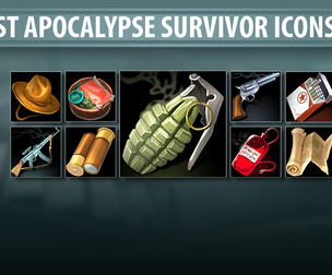 Post Apocalypse Survival Icons 05
