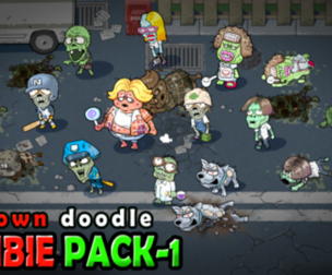 [2D Spine] Doodle Zombie Pack 01 - Urban Infection