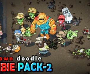 [2D spine] Doodle Zombie Pack 02 -Wasteland