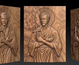 Agios Ioannis o Rossos 3D Relief Model