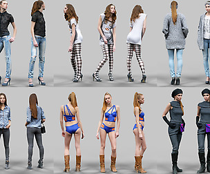 6 Realistic Female Characters Vol. 8