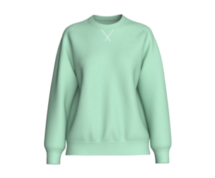 Girls Green Raglan Ribbed Hem Sweatshirt | Marvelous / Clo3d / obj / fbx