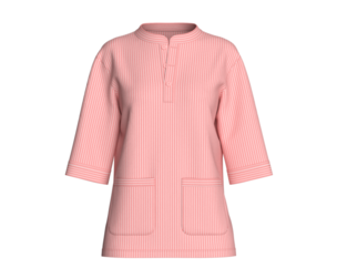 Girls Half-Sleeve Striped Printed Tunic Shirt | Marvelous / Clo3d / obj / fbx