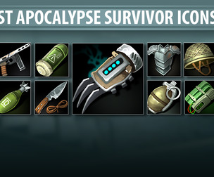 Post Apocalypse Survival Icons 10