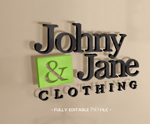 Codrop PSD Fully Editable Text Effect. Layer Style PSD Mockup Template