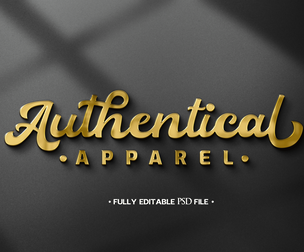 Gold PSD Fully Editable Text Effect. Layer Style PSD Mockup Template
