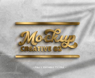 Golden PSD Fully Editable Text Effect. Layer Style PSD Mockup Template