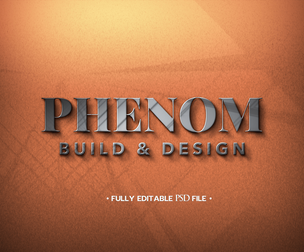 Logo Mockup - YDM PSD Fully Editable Text Effect. Layer Style PSD Mockup Template