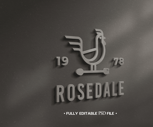 Rowden PSD Fully Editable Text Effect. Layer Style PSD Mockup Template