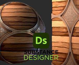 Stylized Wood with Ornaments