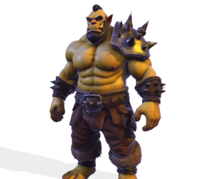 Stylized Orc PBR Brawler Game-Ready 3D Model