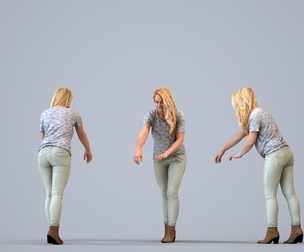 00019_Siska006 Adult Caucasian woman standing in public space wearing transitional seasonal clothing