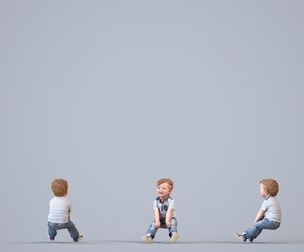 00023_BarbraPepijn004 Caucasian child relaxing at home in casual summer clothing