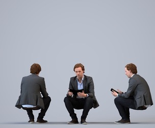 00029_Steven007 Adult Caucasian male sitting in office wearing autumn or spring business attire