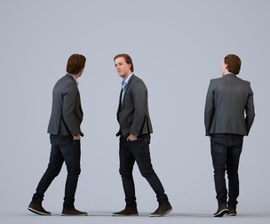 00029_Steven004 Adult Caucasian man waiting in office wearing transitional seasonal business attire