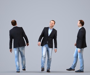 00030_Vincent003 Adult Caucasian male walking through office in transitional seasonal business