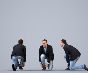 00030_Vincent007 Adult Caucasian man crouching in business attire wearing transitional seasonal