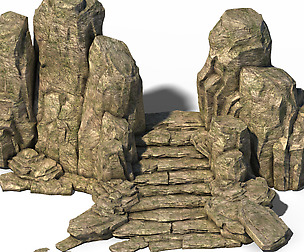 Wild - Steppe Staircase Stones 02