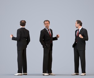 00053_PaulJan004 Adult Middle Eastern man presenting in office wearing autumn or spring business