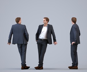 00056_Jeffrey009 Adult Caucasian man leaning in office wearing autumn or spring business attire