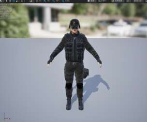 MaleTactical SoldierCharacter Fully Rigged with Blendshapes UE5 Project