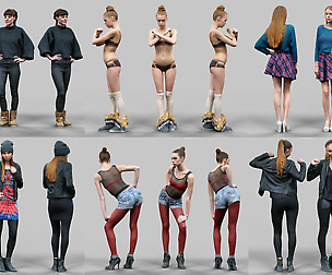6 Realistic Female Characters Vol. 12