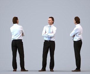 00082_Chris012 Adult Caucasian man waiting in office wearing autumn or spring business attire
