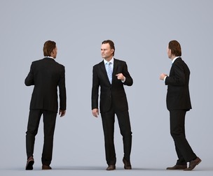 00082_Chris003 Adult Caucasian man walking through office in autumn or spring business attire
