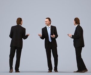 00082_Chris009 Adult Caucasian man presenting in office wearing transitional seasonal business