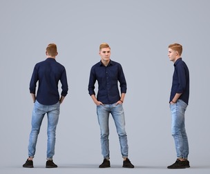 00083_Ewoud002 Adult Caucasian man waiting in public space wearing autumn or spring attire