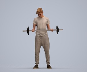 00085_Ewoud005 Adult Caucasian man exercising in athletic wear for sports environments