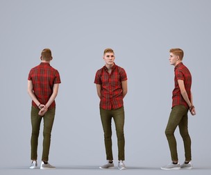 00086_Ewoud007 Adult Caucasian man waiting in public wearing casual autumn or spring attire