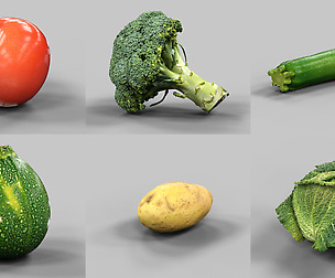 6 realistic Vegetable Models