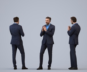 00102_Floris008 Adult Caucasian male presenting in office wearing transitional seasonal business