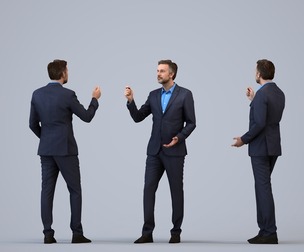 00102_Floris007 Adult Caucasian male presenting in office wearing autumn or spring business attire
