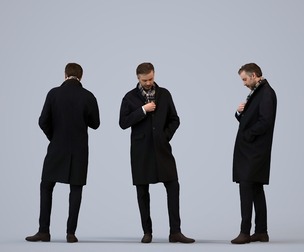 00104_Floris012 Adult Caucasian man waiting in public space, professional casual attire