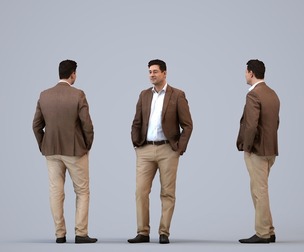 00142_Connor005 Adult Caucasian man waiting in office wearing autumn or spring business attire