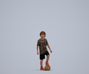 00158_Silvester_001 Young Caucasian boy exercising outdoors in casual summer sportswear