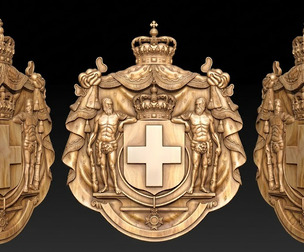 Royal Coat of Arms of Greece Relief
