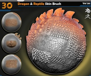 Dragon & Reptile Skin Brush | Vol.20