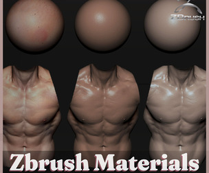 Zbursh | Realistic Skin & Clay Material Pack + Bonus Tutorial