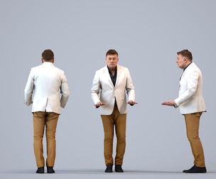 00190_Eliot007 Adult Caucasian male presenting in office wearing transitional seasonal business